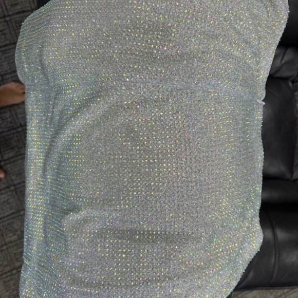 NWT Portia and Scarlett PS329B Two-Piece Homecoming Dress Silver Size 6 - Picture 10 of 12